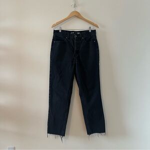 Sky-Hi Straight Raw Hem Jeans